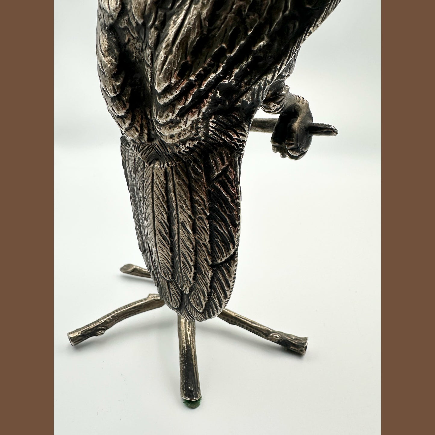 Silver Plated Cockatoo/Parrot Figurine