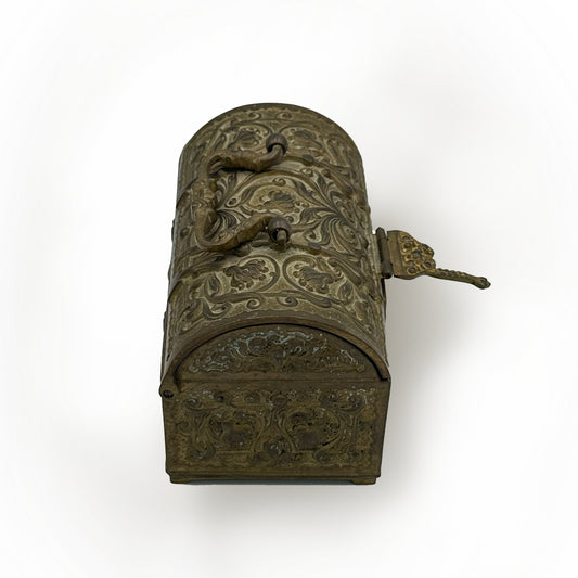 German Brass Jewelry Casket