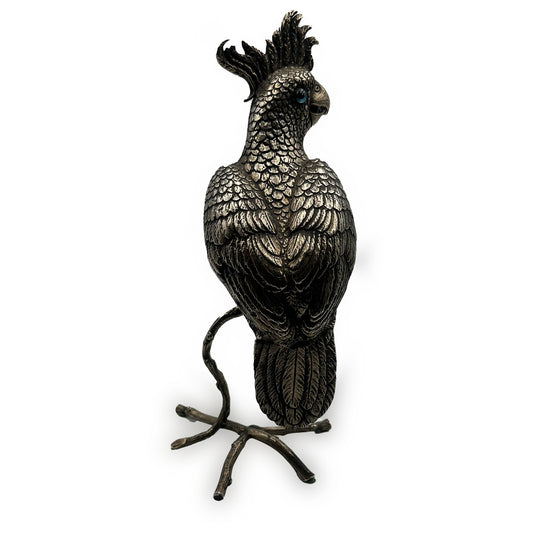 Silver Plated Cockatoo/Parrot Figurine