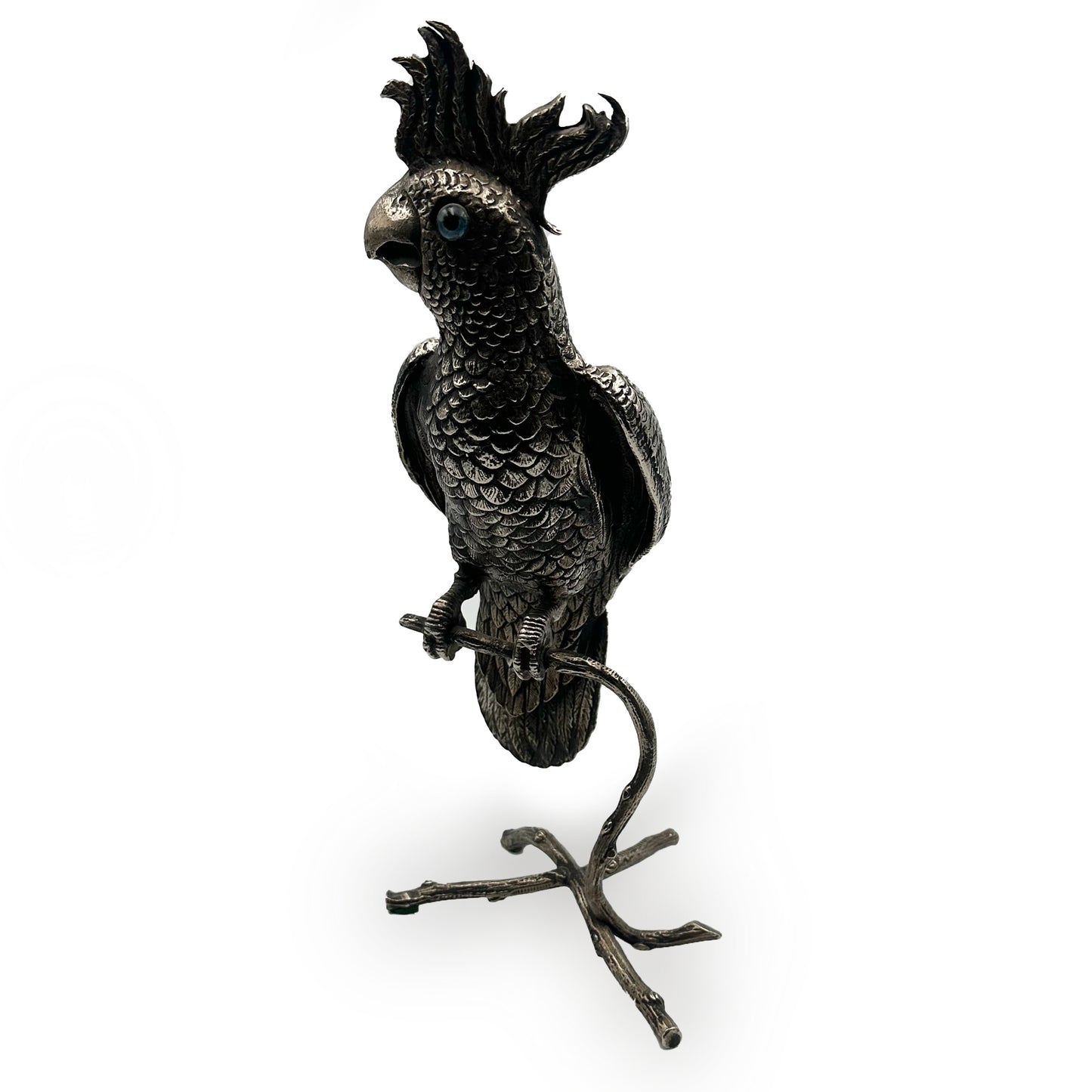 Silver Plated Cockatoo/Parrot Figurine