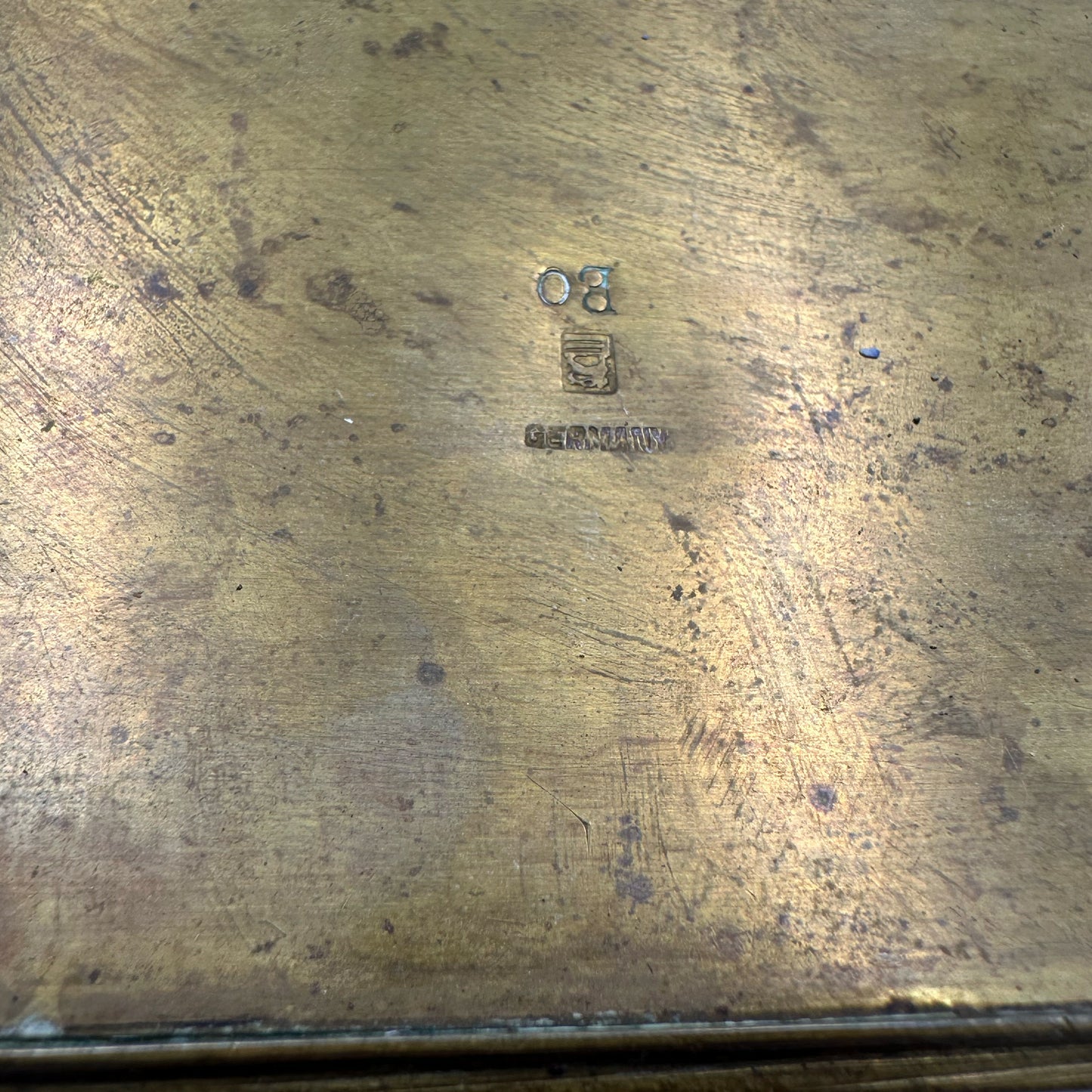 German Brass Jewelry Casket