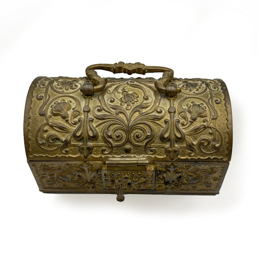 German Brass Jewelry Casket