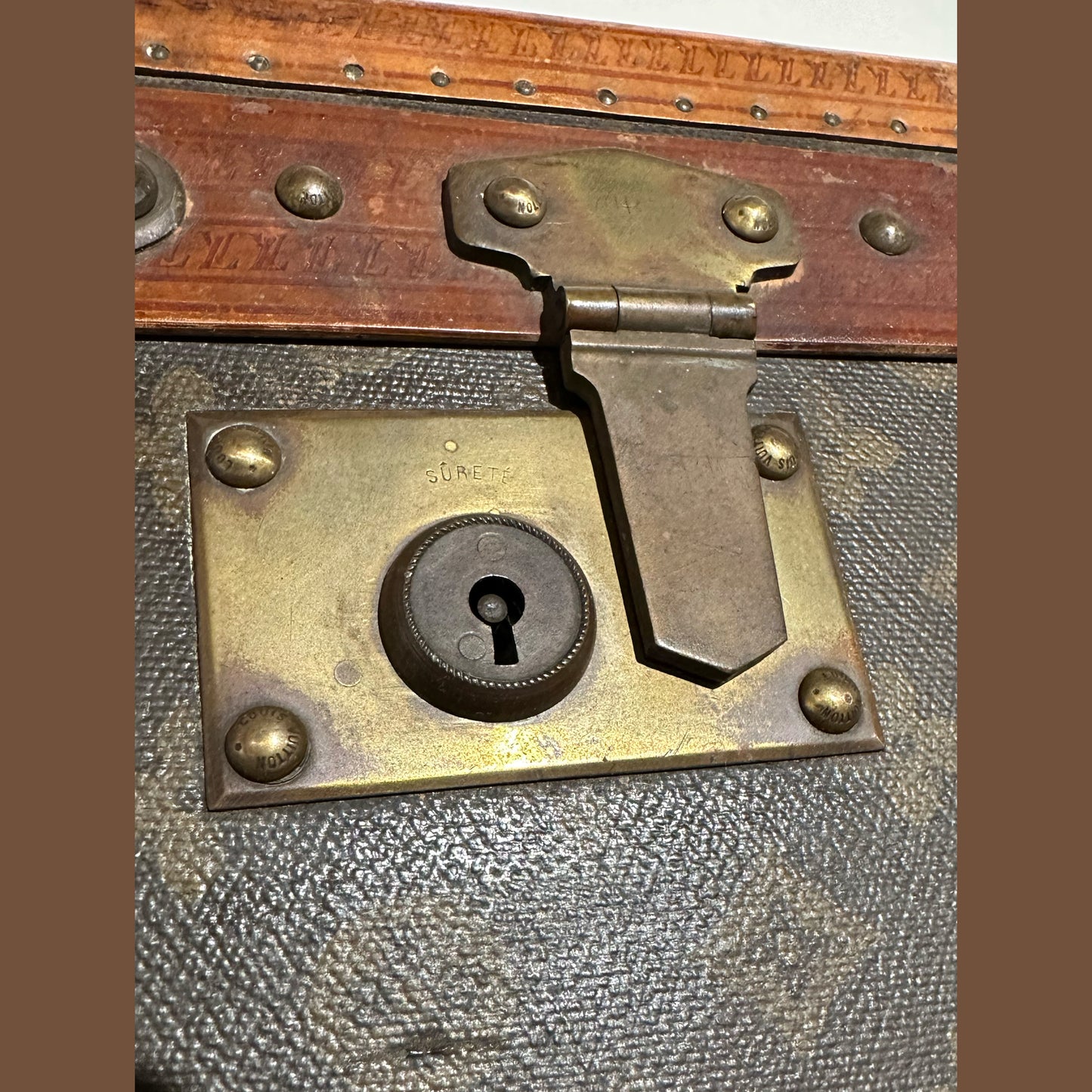 Antique Louis Vuitton Flat Top Trunk