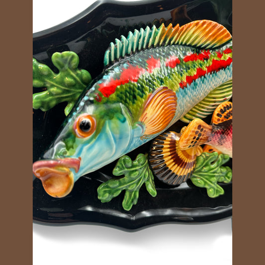 Sea Life Majolica Large Platter