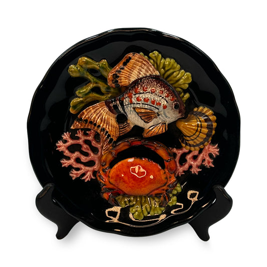 Sea Life Majolica Plate