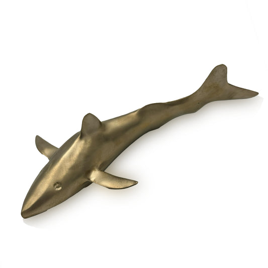 Vintage Brass Shark