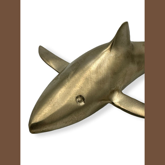 Vintage Brass Shark
